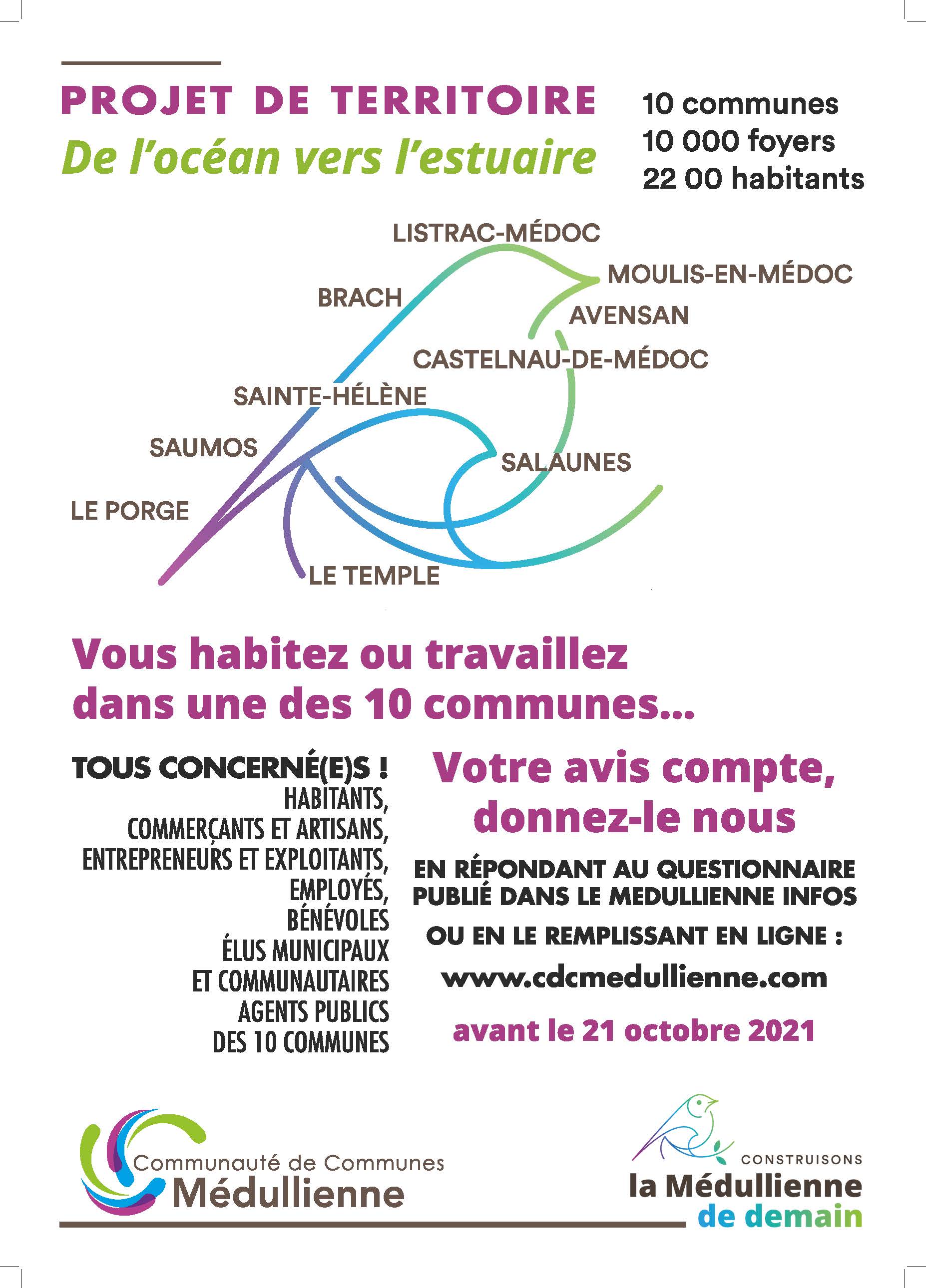 Affiche générique enquête projet de territoire