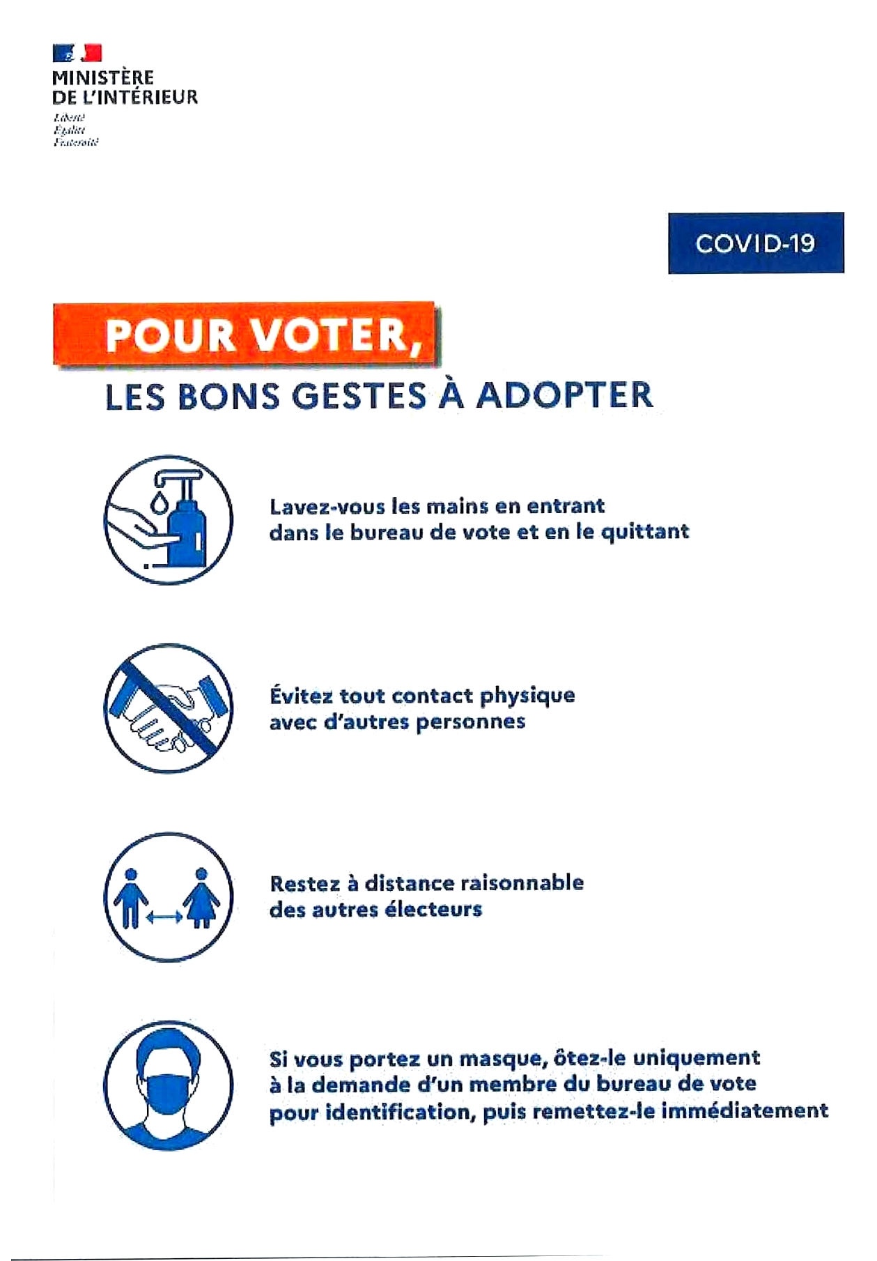 Gestes à adopter pour voter