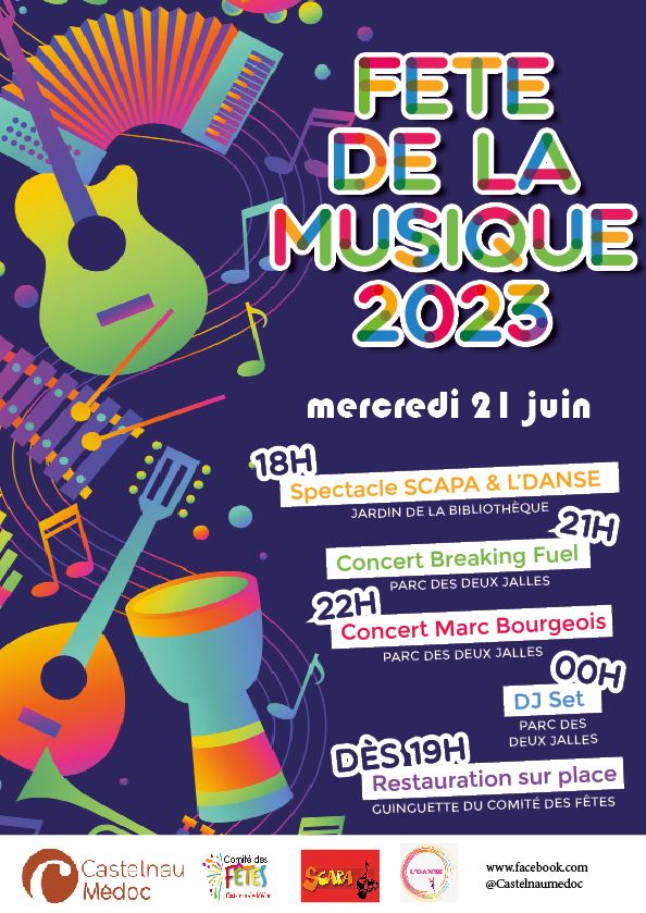 affiche fete de la musique 2023