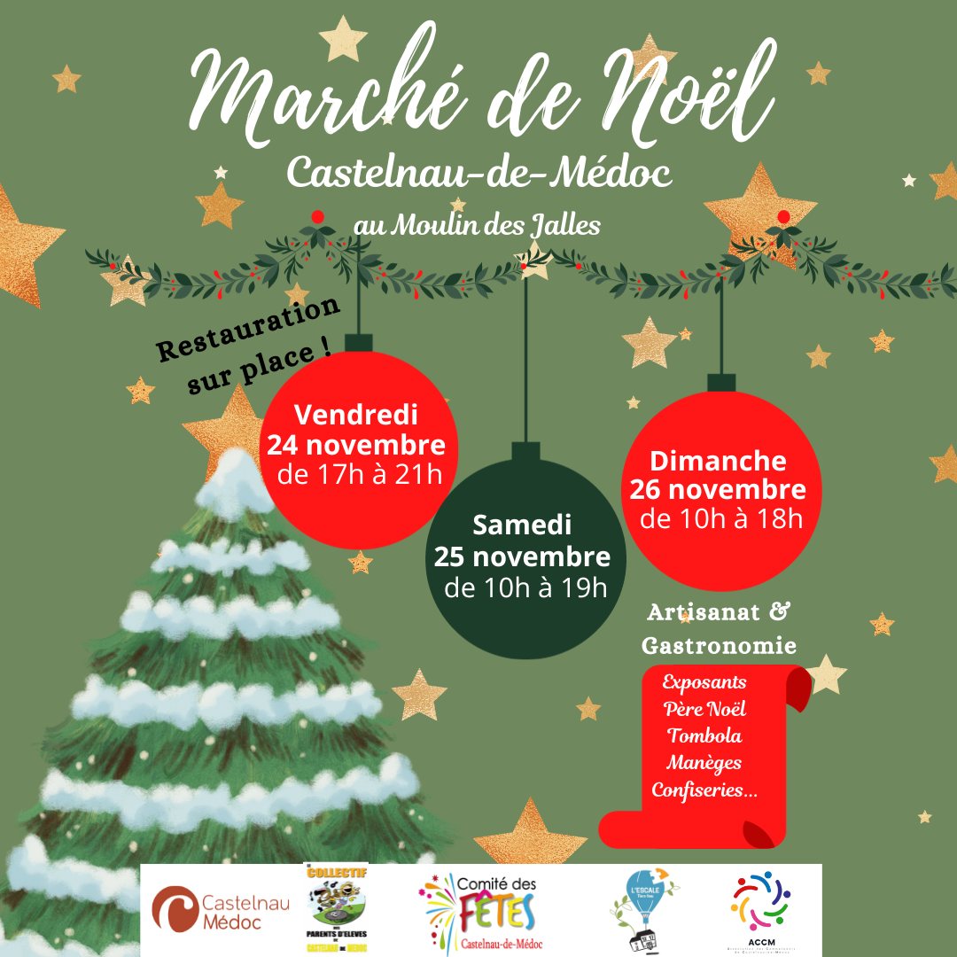 affiche marché de noel 2023