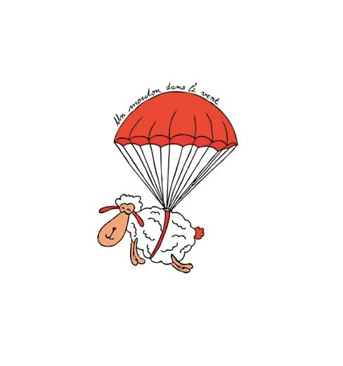 un mouton dans le vent