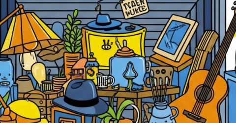 Vide grenier drôles d'astronautes